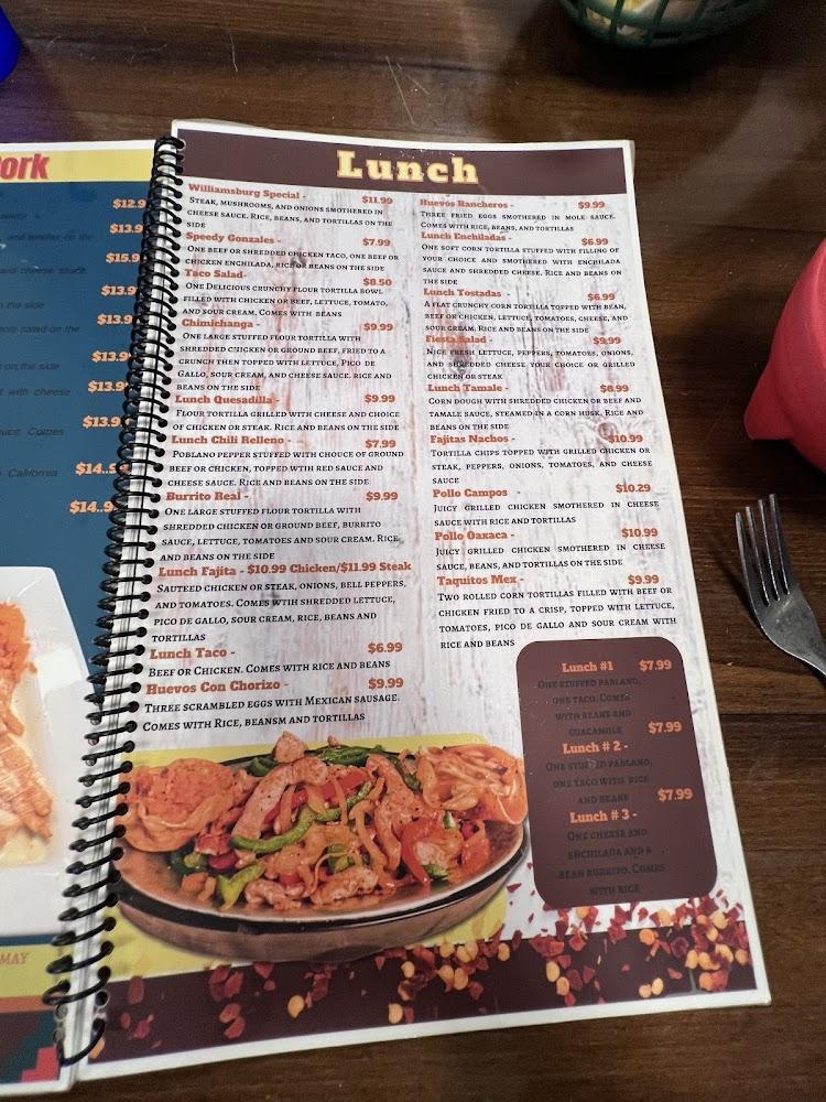 Sabor Latino Mexican Restaurant Bar & Grill Menu image 4